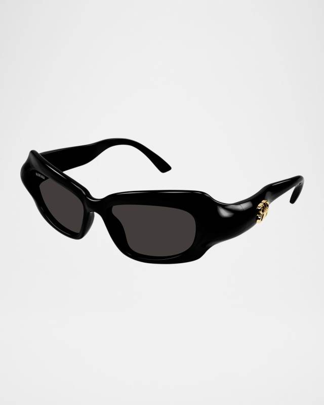 Palazzo Plastic Rectangle Sunglasses